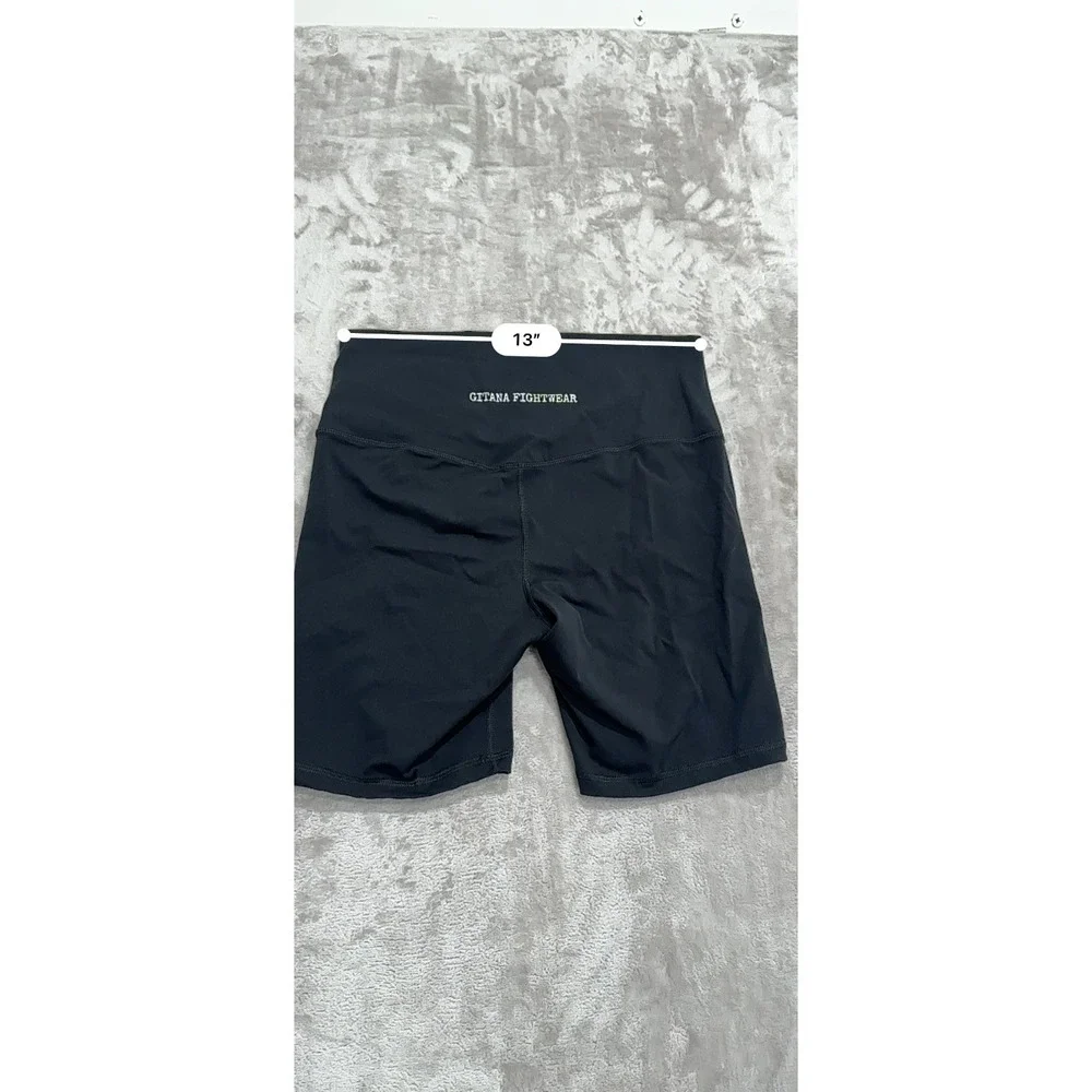 Shorts Womens Size 12 Black Active Lightweight Yoga Bike V by‎ Gitana EUC